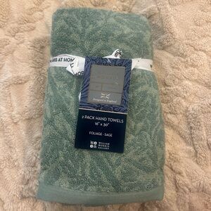William Morris Foliage Sage Green 2 Pack Hand Towels